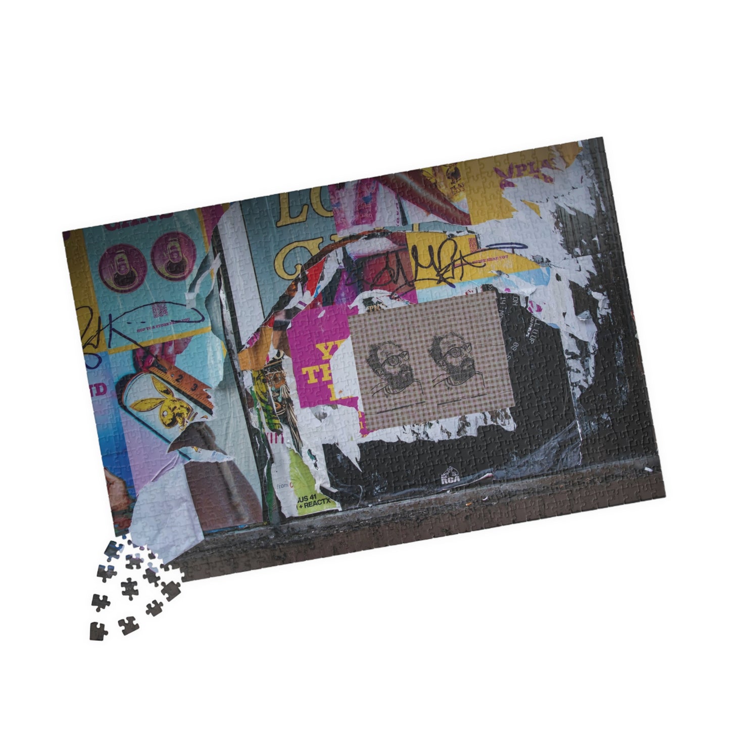 Chicago Logan Square Graffiti Puzzle — Urban Street Art Jigsaw