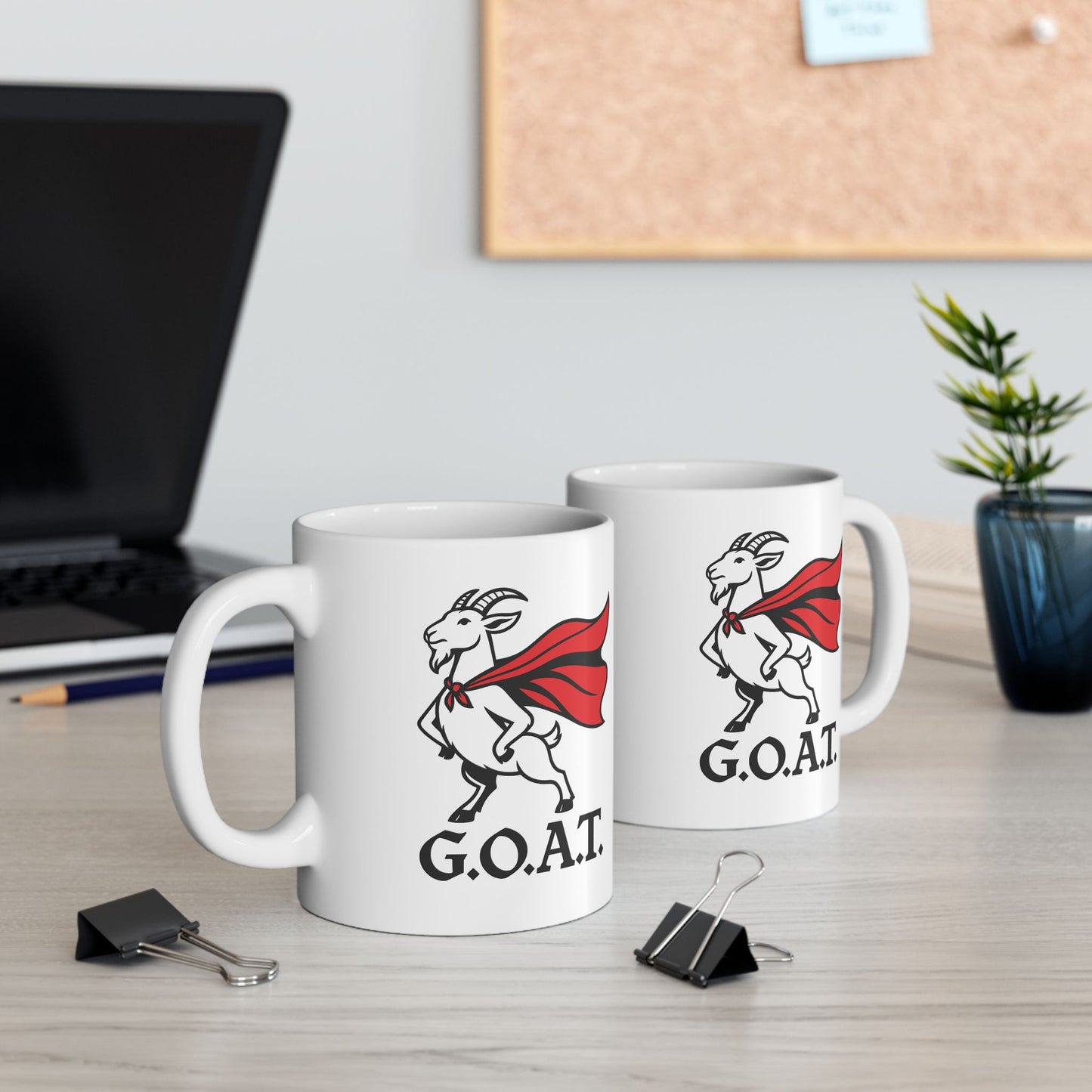 Funny Goat Mug – 'Goat' Design Ceramic Coffee Cup (11oz & 15oz)