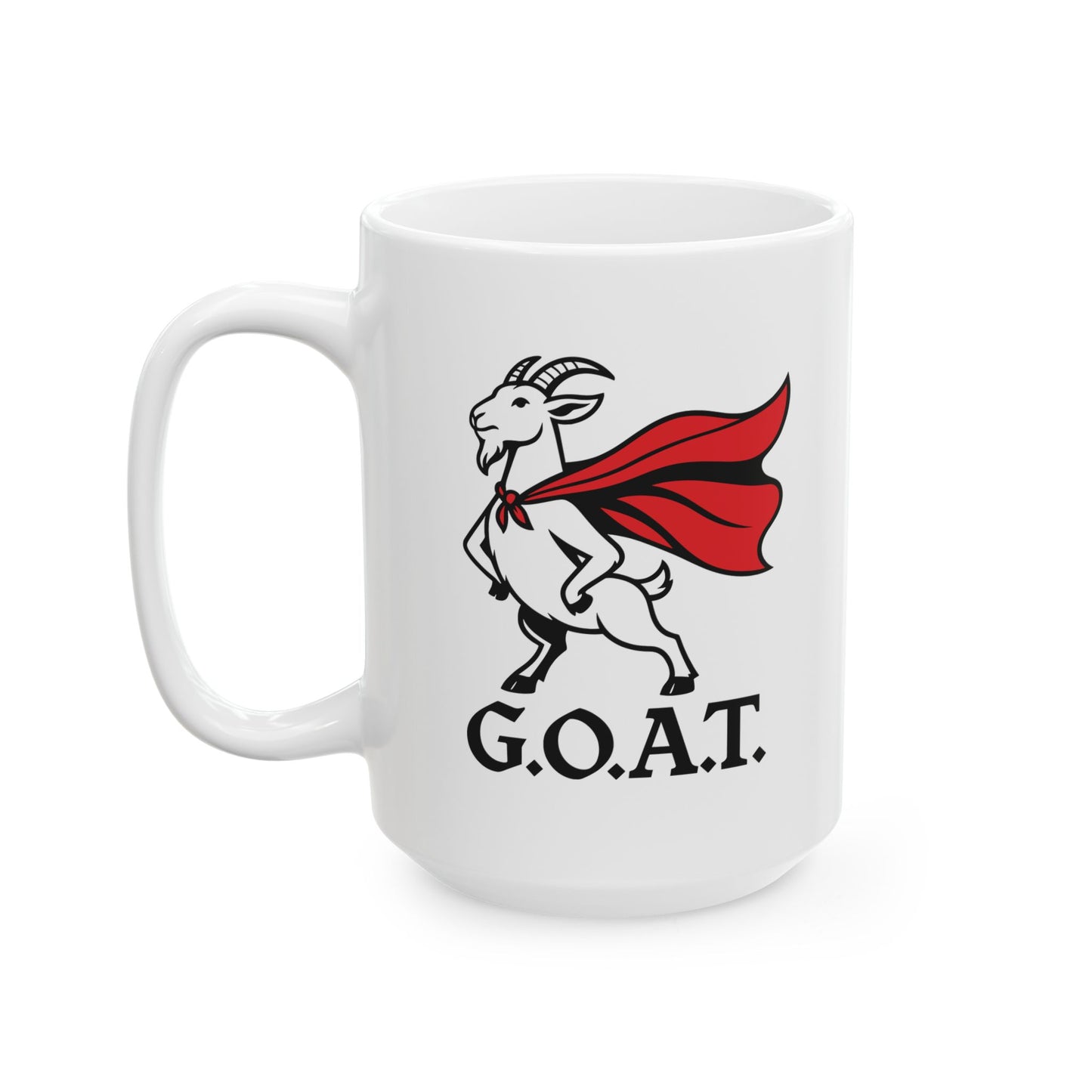 Funny Goat Mug – 'Goat' Design Ceramic Coffee Cup (11oz & 15oz)